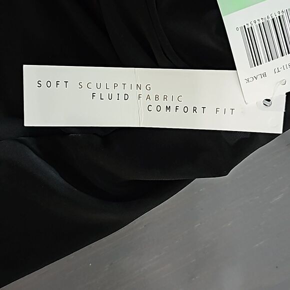 Beyond Control Women Black Twist Front Sweetheart Neckline Ruffle Swim dress 8 - Picture 9 of 16